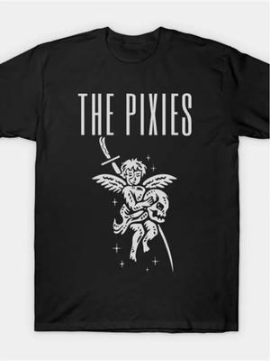 Графичная футболка Pixies для мужчин и женщин - 100% хлопок, мягкая, дышащая, с коротким рукавом, с принтом в музыкальном стиле