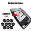 2/5/10 шт. 14 мм наклейки-эмблемы для ключей дистанционного управления автомобиля для Subaru Impreza Legacy WRX STI BRZ XV WRC Forester Crosstrek