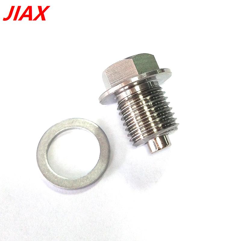 M14 x 1.5 M12 M16 M18 M20 M24 Magnetic stainless steel Oil Drain Plug Sump Drain Nut Bolt with 1 Silver Gasket