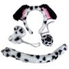 Halloween Dog Cosplay Costume Dog Ear Headband Tail Nose Bowtie for Kids Gift F0S4