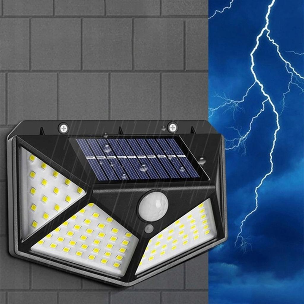 Kinkiet led solarna lampa z czujnikiem ruchu 100 led