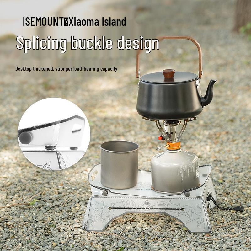 Портативный складной походный стол для улицы с многофункциональным подносом