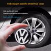 VW Polo Golf 4 5 Valve Stems Caps 4Pcs Volkswagen Wheel Center Cap Car Hub Cover Accessories For VW GTI Polo Golf Passat Tiguan Arteon Touareg Ta zs6