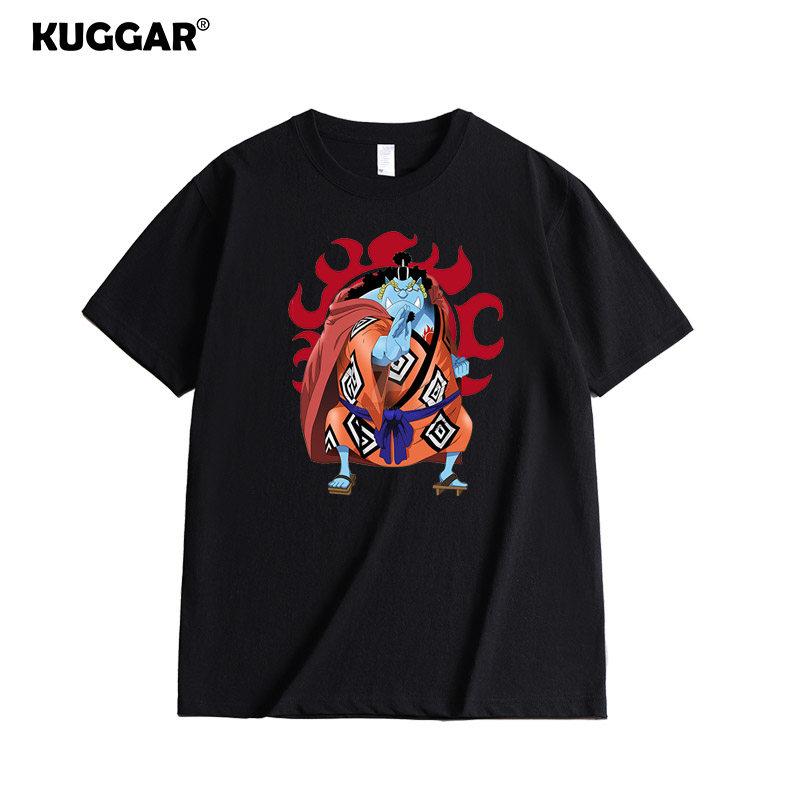 Anime Style One Piece Road Feisuolonuo Pure Cotton Printed Fashionable Unisexs and Womens Clothing New Loose Casual Tshirt
