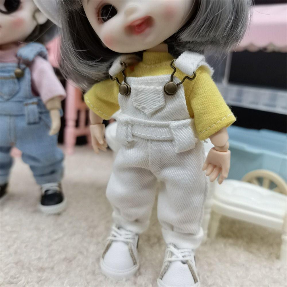 Playing House Obitsu11 Overalls Casual Wears Doll Clothes Doll Denim Pants  1/12Bjd Doll