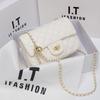 Hva uen soft leather bag women's new summer fashion diamond chain shoulder messenger bag