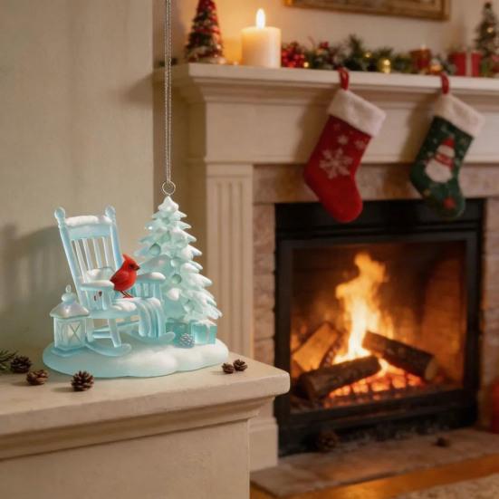 Подвеска для автомобиля Качалка Дизайн дерева Автомобильное украшение Акриловый подвесной аксессуар Декор для двери/окна Рождественской елки для помещения/улицы