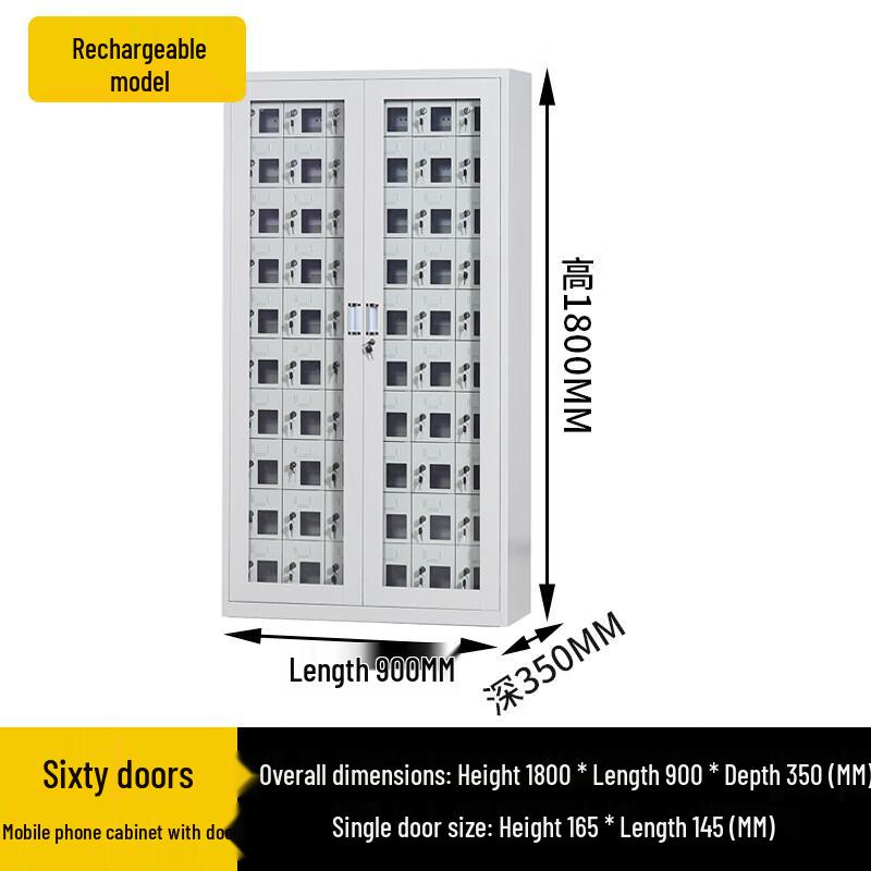 WEZHO 72-Slot Secured Mobile Phone Storage and Charging Cabinet