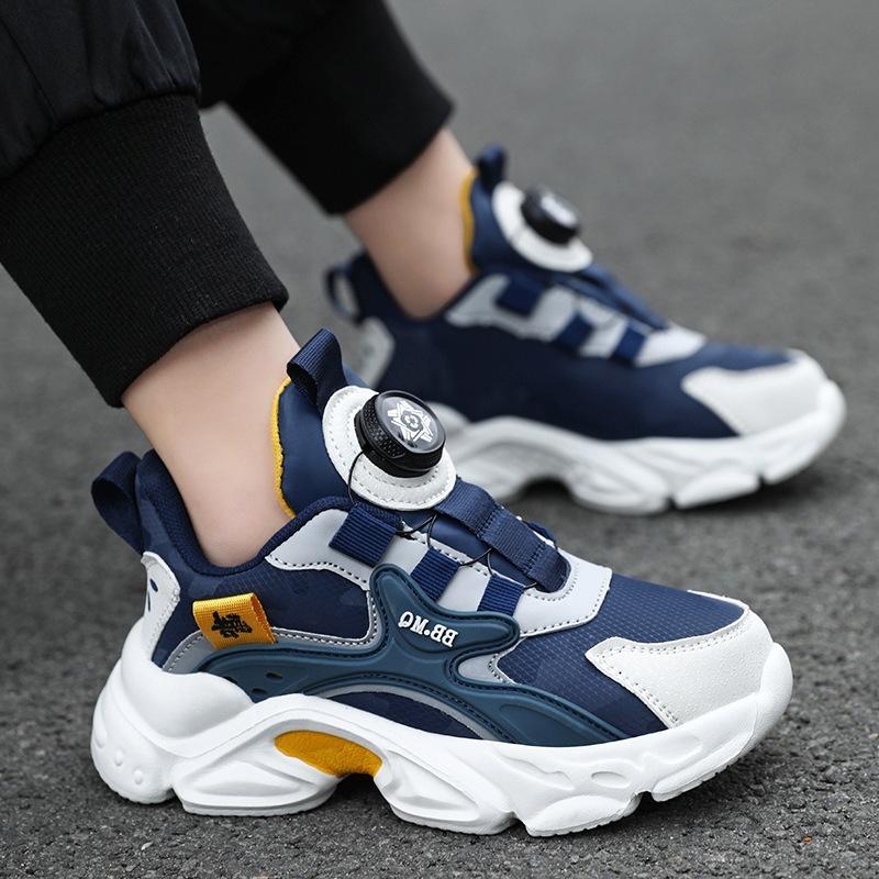 Boys' shoes, sports shoes, new autumn/winter styles, children's running and basketball shoes, for medium and large-sized boys, with fleece lining and