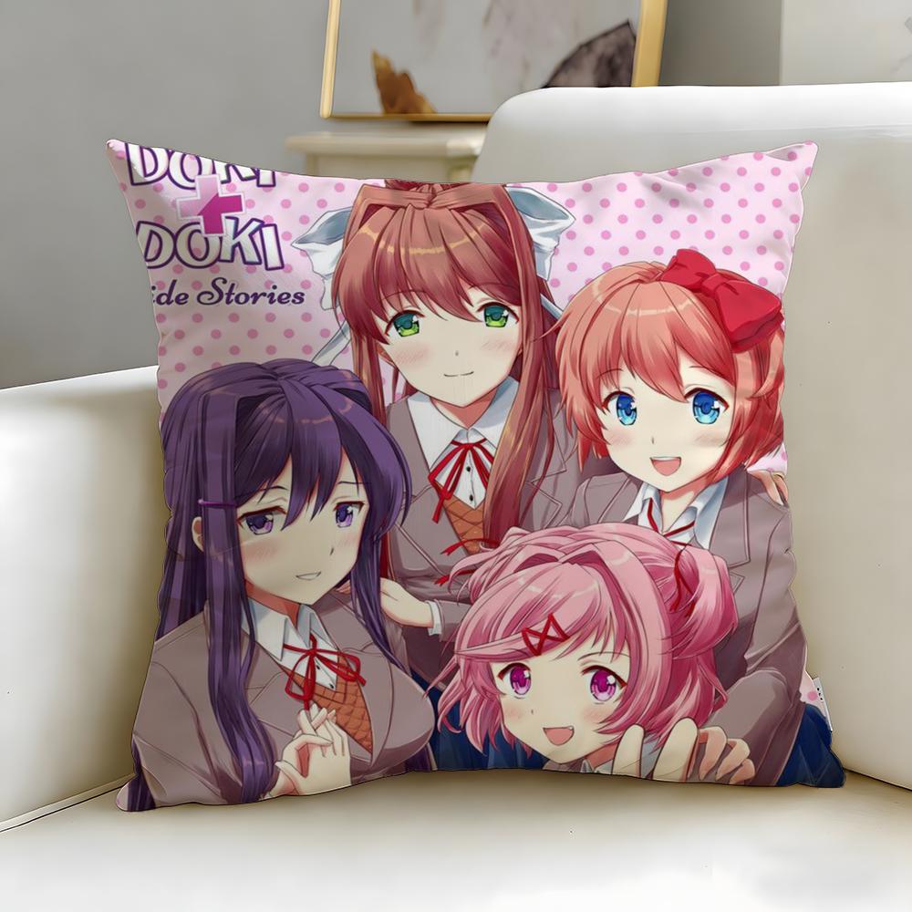 Stylish Ddoki Dokied Cushion Cover Soft EasyWash Pillow Case Versatile for Couch Bed Travel and Office