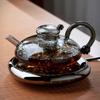 Nordic Style Deflated Tea Pot Heat Resistant Tea Brewing Pot Household Flower Tea Kettle  Fruit Tea