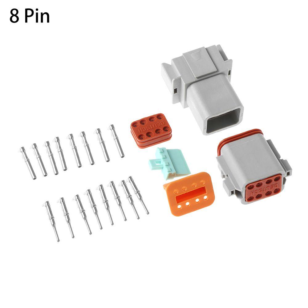 2/ 3/ 4/ 6/ 8/ 12P Seal Kits Male and Female Waterproof Connector Socket Plug Wiring DT06/04