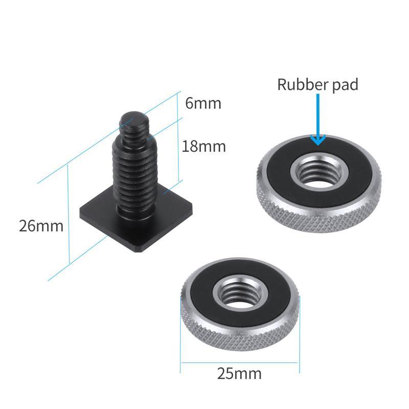 1/4-дюймовый винт для крепления штатива с двойным слоем для крепления адаптера вспышки «горячий башмак» Аксессуары для фотостудии