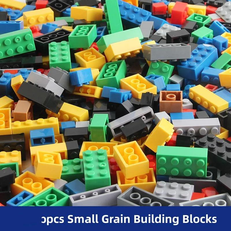 Малый размер Строительные блоки Кирпич Красочные насыпные кирпичи Базовые пластины Совместимые DIY Блок Интерактивные игрушки Для детей Подарки