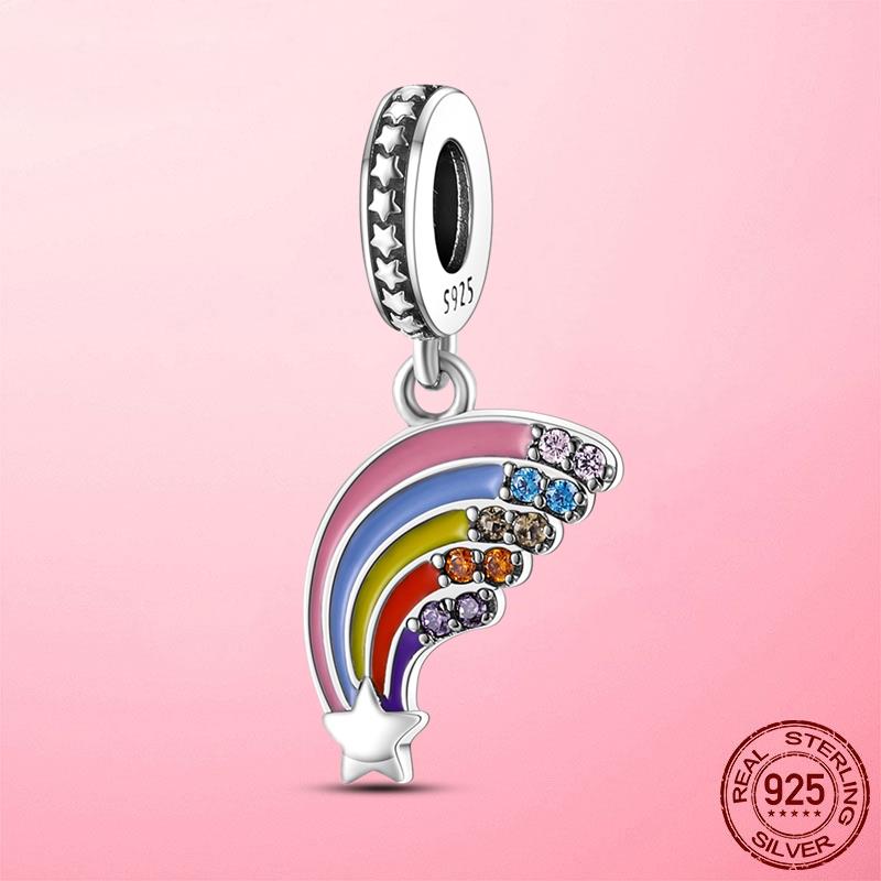 Горячая подвеска в виде сердца в виде компаса, подвеска в виде бусины, серебряная подвеска 925 пробы, оригинальный браслет MULA, сделай сам для изготовления ювелирных изделий