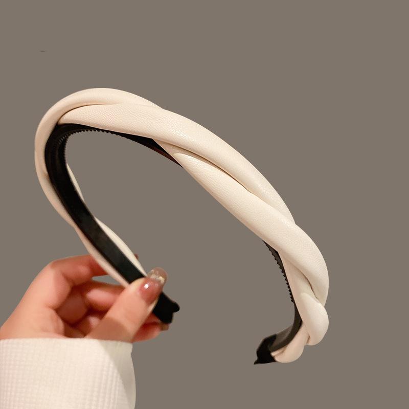 Новые Корейские Большие Широкие Воланы Сатиновый Безель Черный Кофе Нейтральный Однотонный Ободки для Волос для Женщин Девушек Аксессуары для Волос