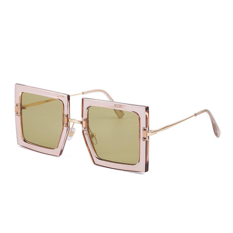 Korean Thin Legs Square Frame Sunglasses Women'S High-End African Sunglasses Women