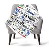Aviationthemed Home Customize Your Name Blankets Comfortable Soft Lightweight Multipurpose Blanket For Picnics Sofas Offices Beds Living Rooms