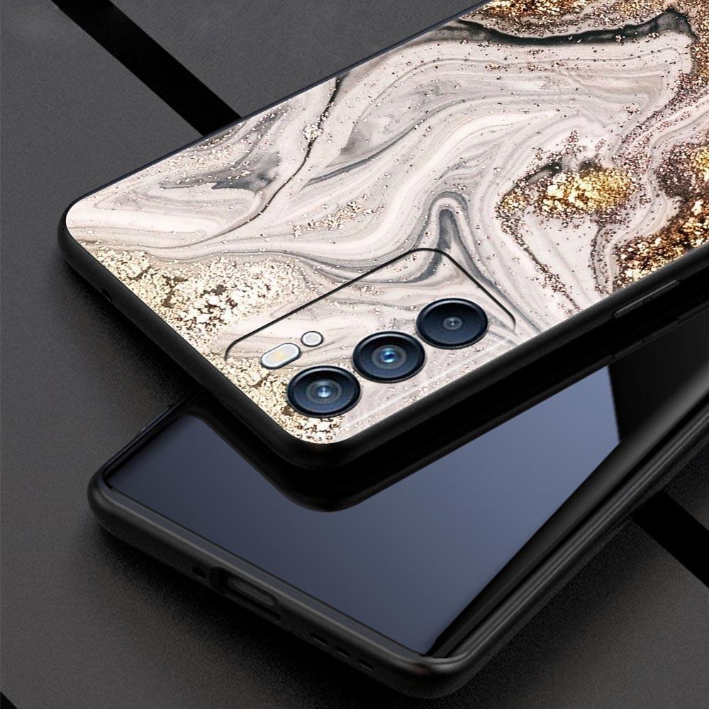Винтажный мраморный чехол для телефона для Oppo Reno 13 12 11 10 7 F Find X5 X6 A98 A80 A79 A78 A57 A54 A31 A17 Pro 5G Мягкий чехол из ТПУ Fundas
