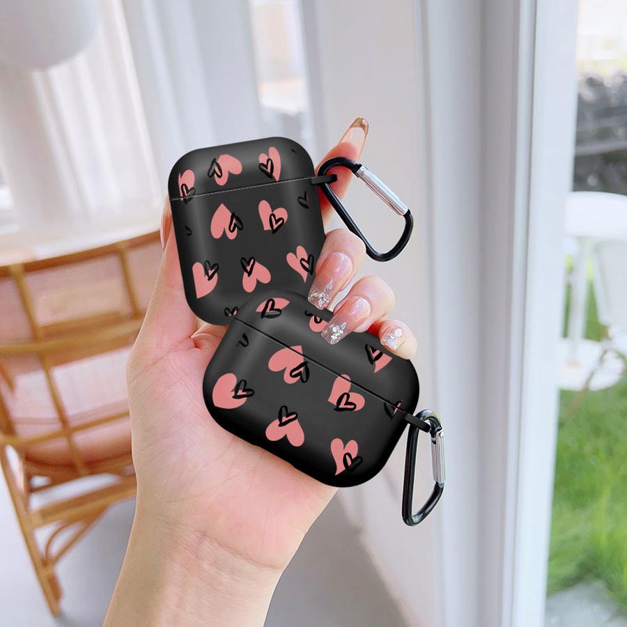 Милый розовый чехол в стиле INS с сердечками для Airpods Pro3 4 Pro 1 3 Pro2 2 Чехлы-обложки для наушников