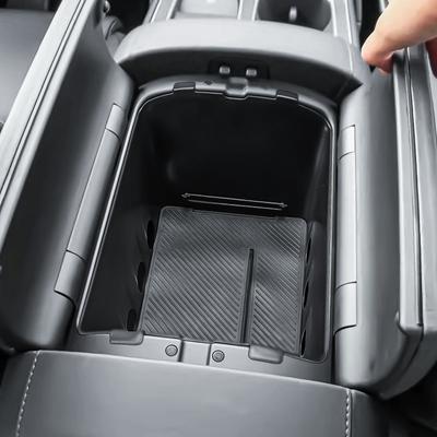 Органайзер для центральной консоли Двойной слой для 2026 Hyundai Palisade Подлокотник центральной консоли Нижний ящик для хранения Аксессуары для интерьера