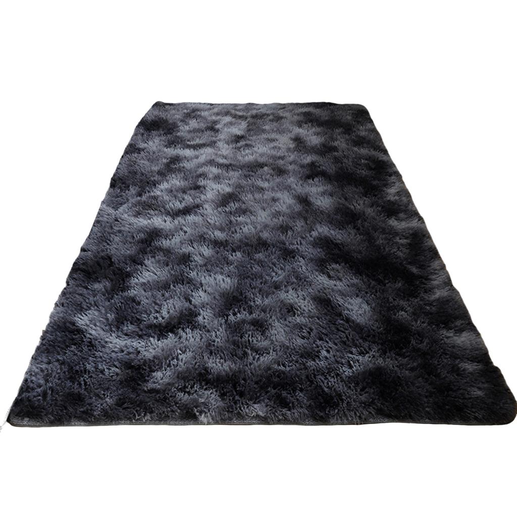 Ковер с эффектом тай-дай, длинноворсовый, шелк-шерсть, 40x60 см, современный квадратный плюшевый ковер, мягкий ковер для декора гостиной, спальни