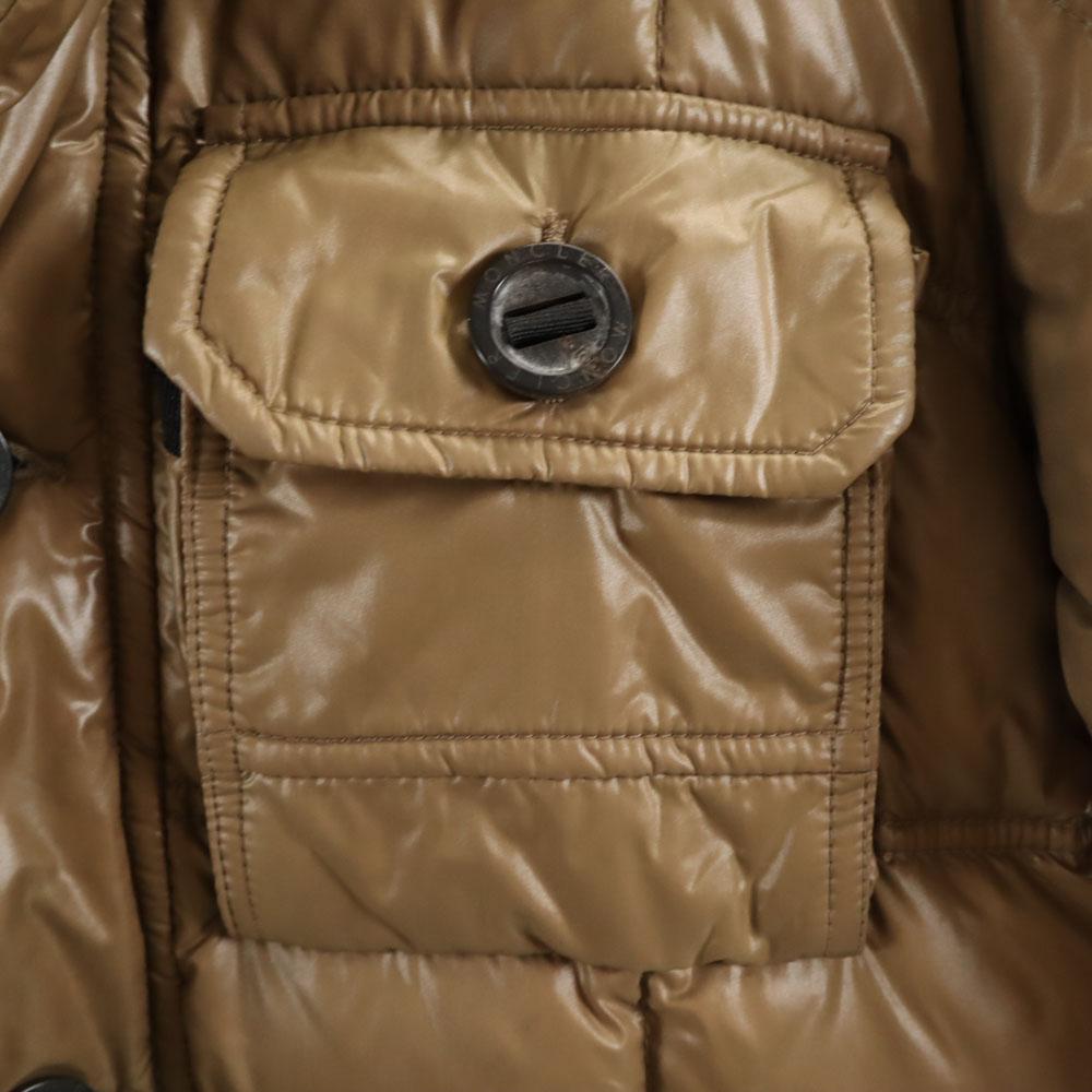 Moncler Пуховик 1 Хаки Коричневый Мужской Б/У