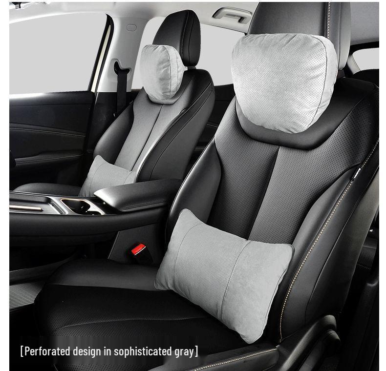 Maybach Car Headrest and Back Support Pillow Set