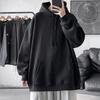 Корейская мода Однотонный Новинка Худи и Свитшоты Женская одежда Черное Худи Свитшот Мужская Худи с капюшоном Свитшот Пальто