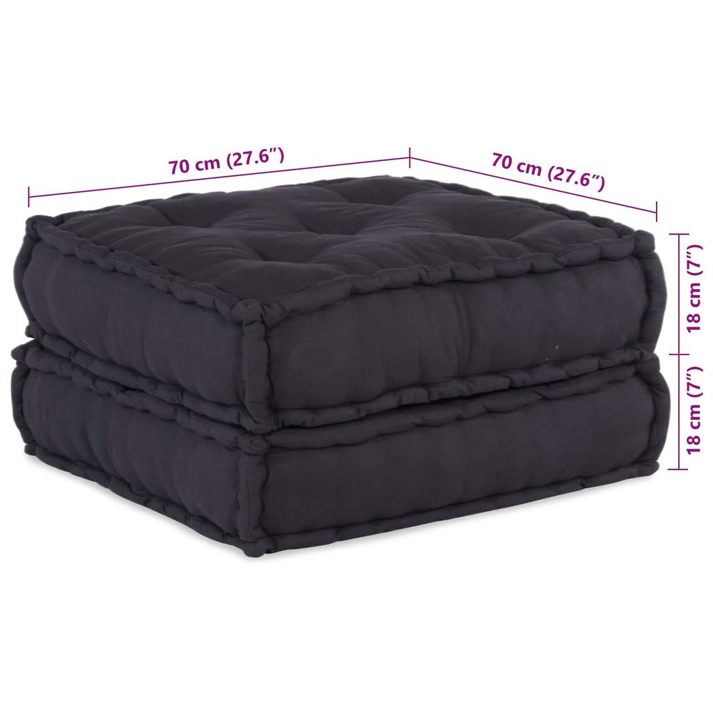 Modular Sofa Set 2 pcs Anthracite 140 x 70 x 36 cm Fabric