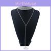 Fashionable Rhinestone Decoration Women Neck Necklace With Tassels For Women Spring Trendy Jewelry
