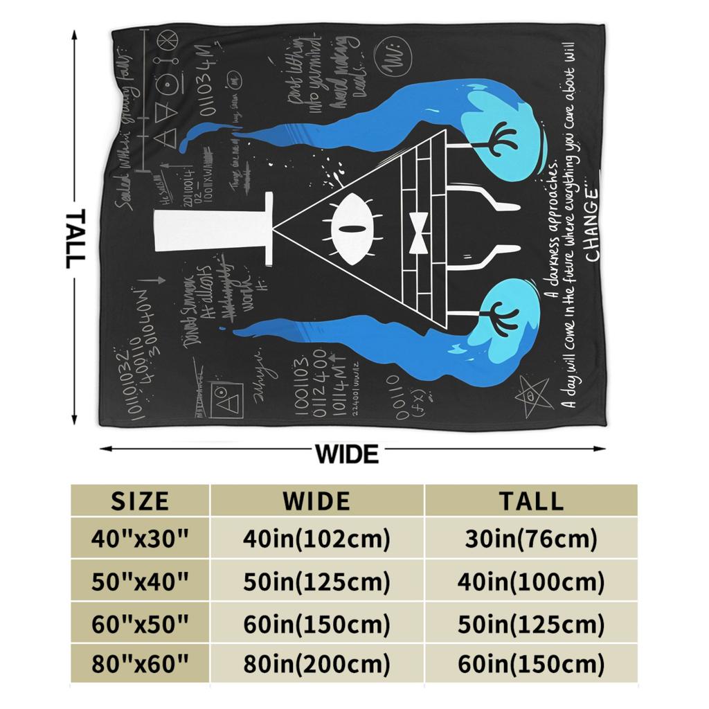 Gravitys Falls Bill Cipher Blankets  Flannel Novelty Warm Throw Blanket for Bed Sofa Textile Decor,
