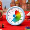 Детский инструмент управления временем Бесшумные визуальные часы с обратным отсчетом Помощник для детей с аутизмом и СДВГ для класса, спальни, выполнения домашних заданий и учебы