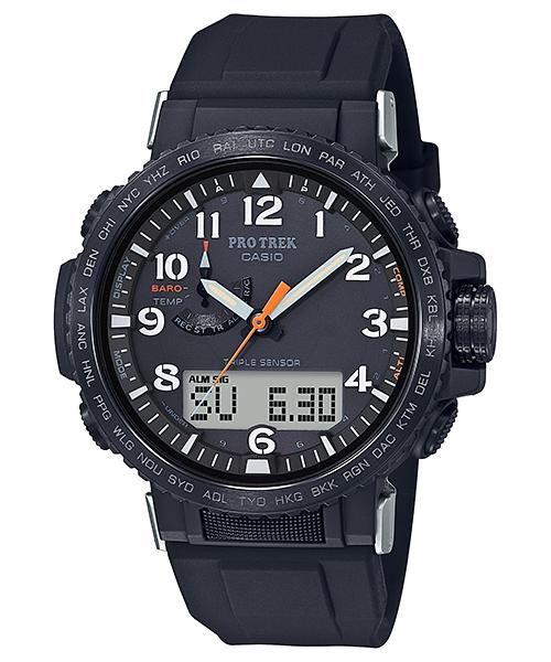 Casio Мужские цифровые кварцевые часы с будильником, водонепроницаемые до 100 м, из нержавеющей стали PRW-50Y-1A