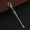 1 шт. портативные ушные ложки ретро латунный дракон ухо чистящий инструмент для наружного удаления очиститель кюретка для удаления ушной серы брелок подвески