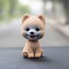 Фигурка собаки с качающейся головой для автомобиля, украшение для машины, милая фигурка собаки с качающейся головой, украшение для машины, креативное