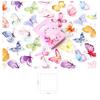 46pcs Butterfly Garden Stickers Set Mini Color Decoration Sticker Adhesive Seal Letter Gift D6422
