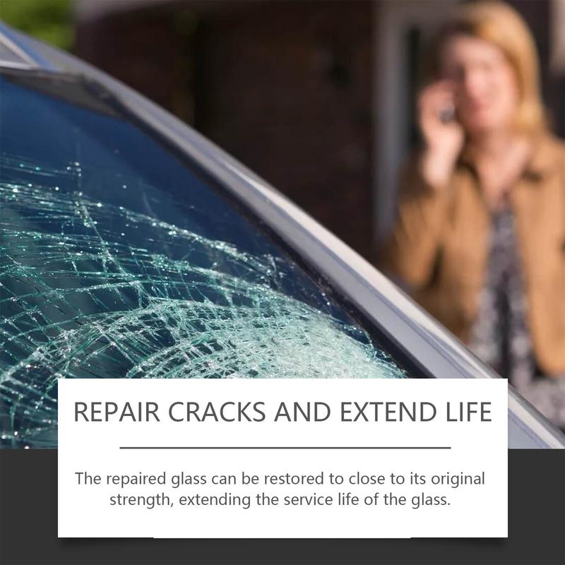 Эффективная жидкость для ремонта автомобильных стекол Профессиональный набор для ремонта трещин и царапин на лобовом стекле автомобиля с 20 мл ремонтной жидкости