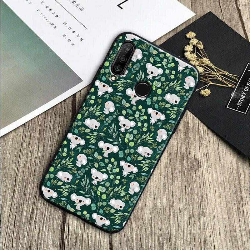 Cartoon Painting Animal Koala For Huawei Nova Y70 Y91 Y61 Y72 Y73 Y90 Y60 3i 7i 8i 11 12i 9 10 SE P20 P30 Pro P40 Lite Case