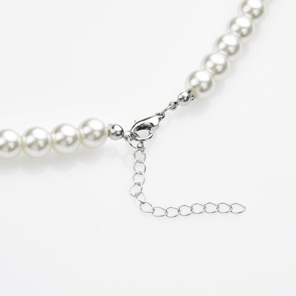 Luxury French Korean Style Long Necklace Women Choker Imitation Pearl Sweater Chain Clavicle Chain