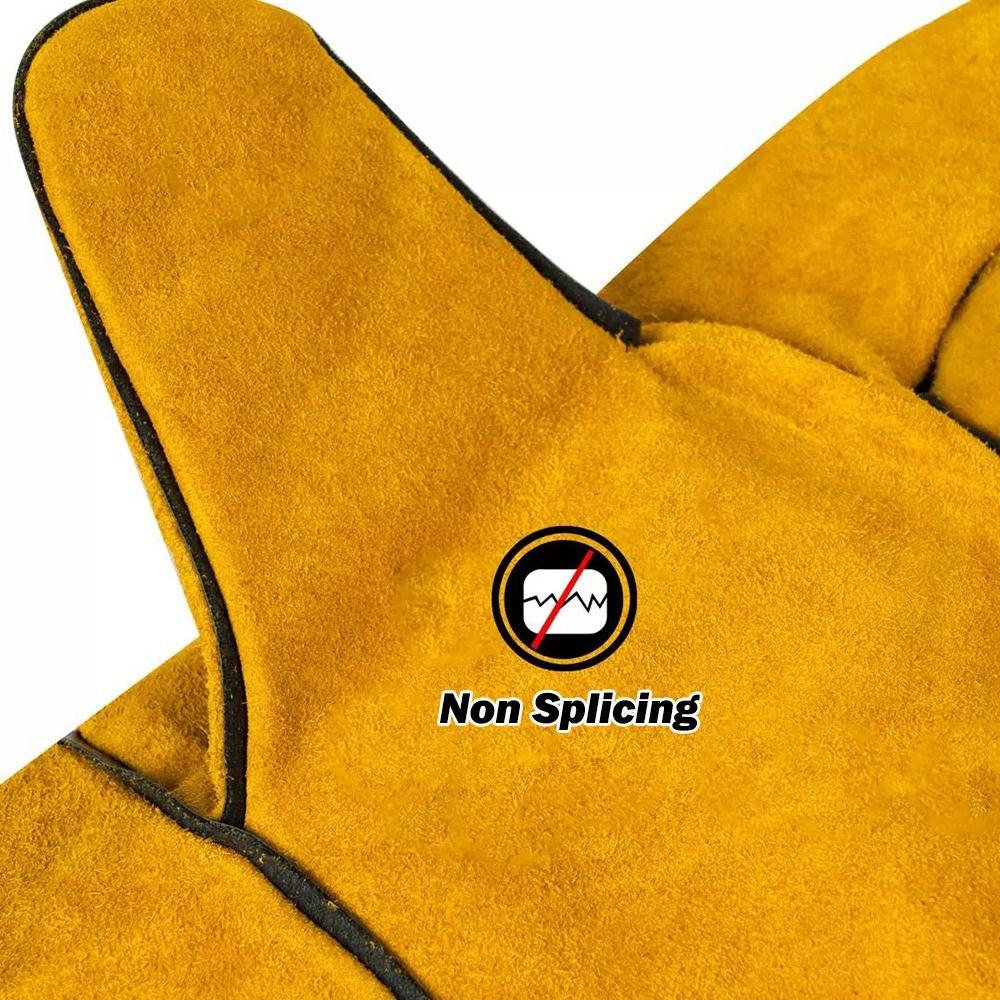 Cowhide Soldering Gloves Flame-retardant Welding Gloves New Labor Gloves