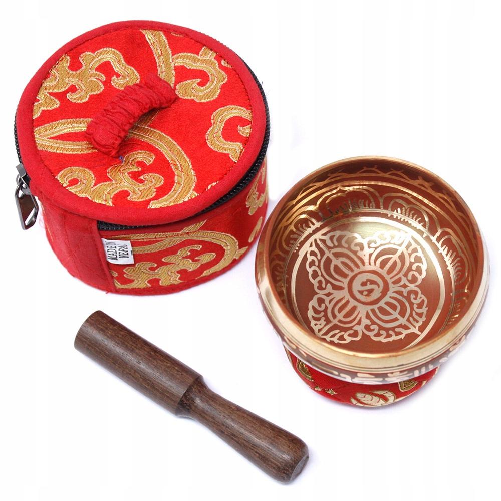 Tibetan Bowl 6cm Mini Singing Bowl Set Red