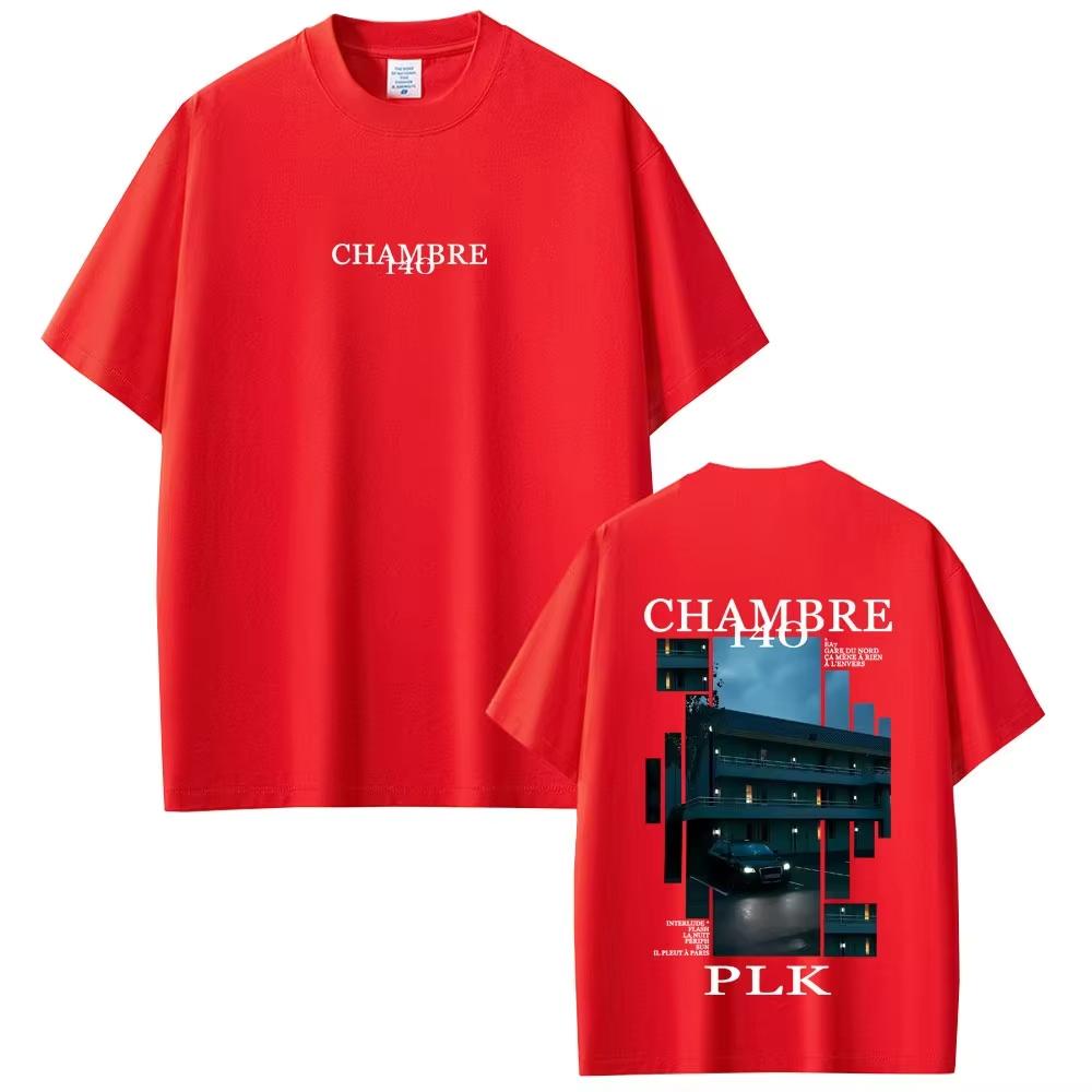 Rapper PLK Chambre 140 Album Graphic Tshirt 2026 Summer Men Women Hip Hop Fashion Pop Music Tshirt Male Vintage Streetwear