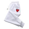 Женские спортивные штаны с принтом сердечек Всесезонные Повседневные Спортивные штаны-джоггеры Женские Домашние Уличные Комфортные Дышащие Свободные