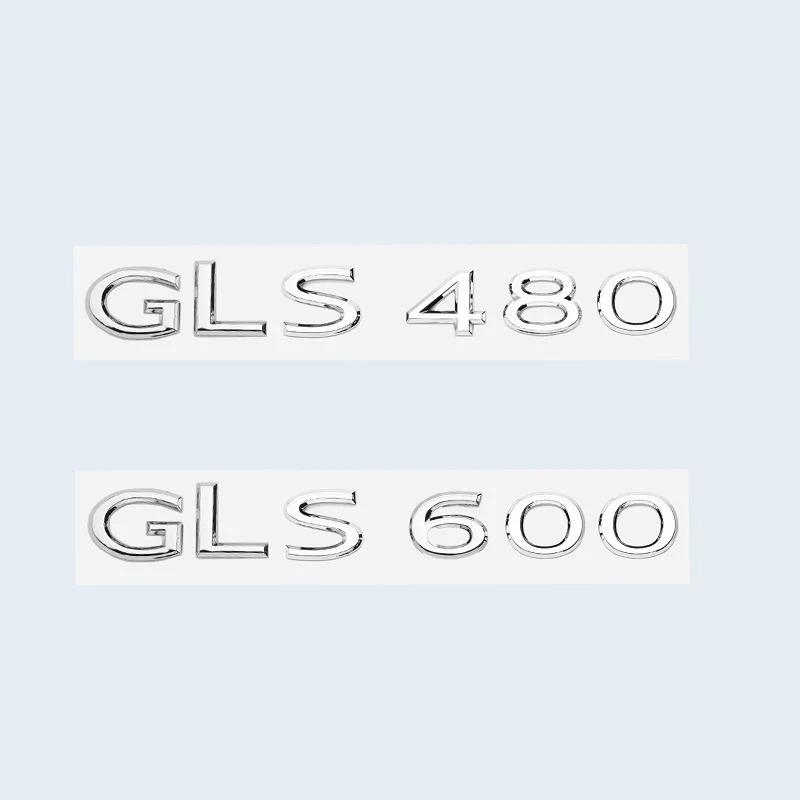 New Chrome Black Letters GLS480 GLS600 V12 Emblem for Benz Maybach GLS Class Car Fender Trunk Rear X167 Logo Sticker gos0