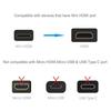 HDMI-кабель 1 м HDMI-кабель-переходник, тип 3D-совместимый mini-HDMI Ver1.4 AC