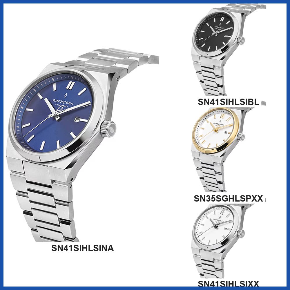 Nordgreen SN Series Unisex Wrist Watch SN41SIHLSINA SN41SIHLSIBL SN35SGHLSPXX SN41SIHLSIXX Gift Casual Business Sports Student