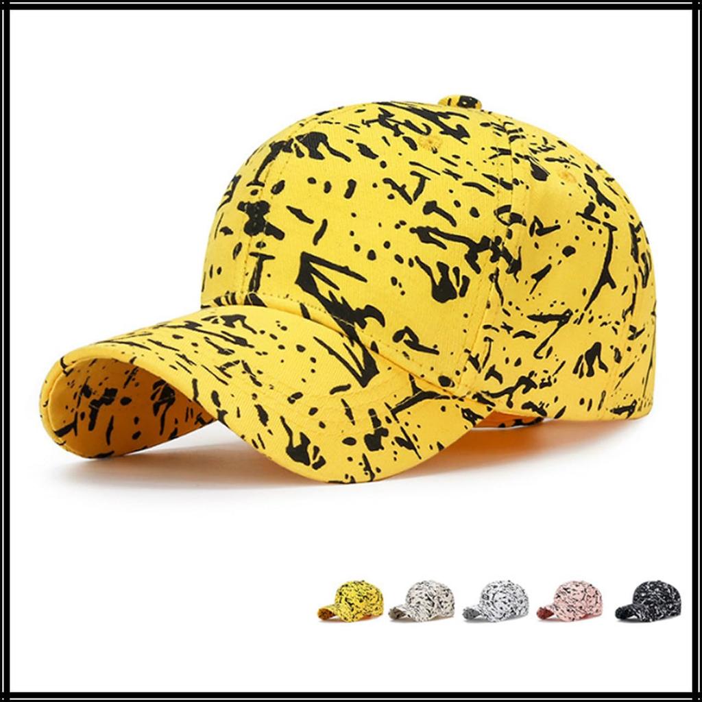 Бейсбольная полосатая CZ023 [Белый Клык] Шляпа, Кепка, Узор, Стильная, Модная, Крутая, Мужская, Женская, (желтый)