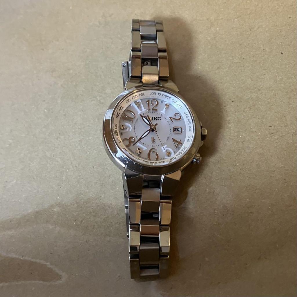 [USED] Seiko Rukia Women's Watch, Working Radio-Controlled, Solar, 1B25