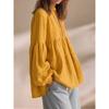 Bohemian Style Loose Fit Long Sleeve Pullover T Shirt For Women Autumn Casual